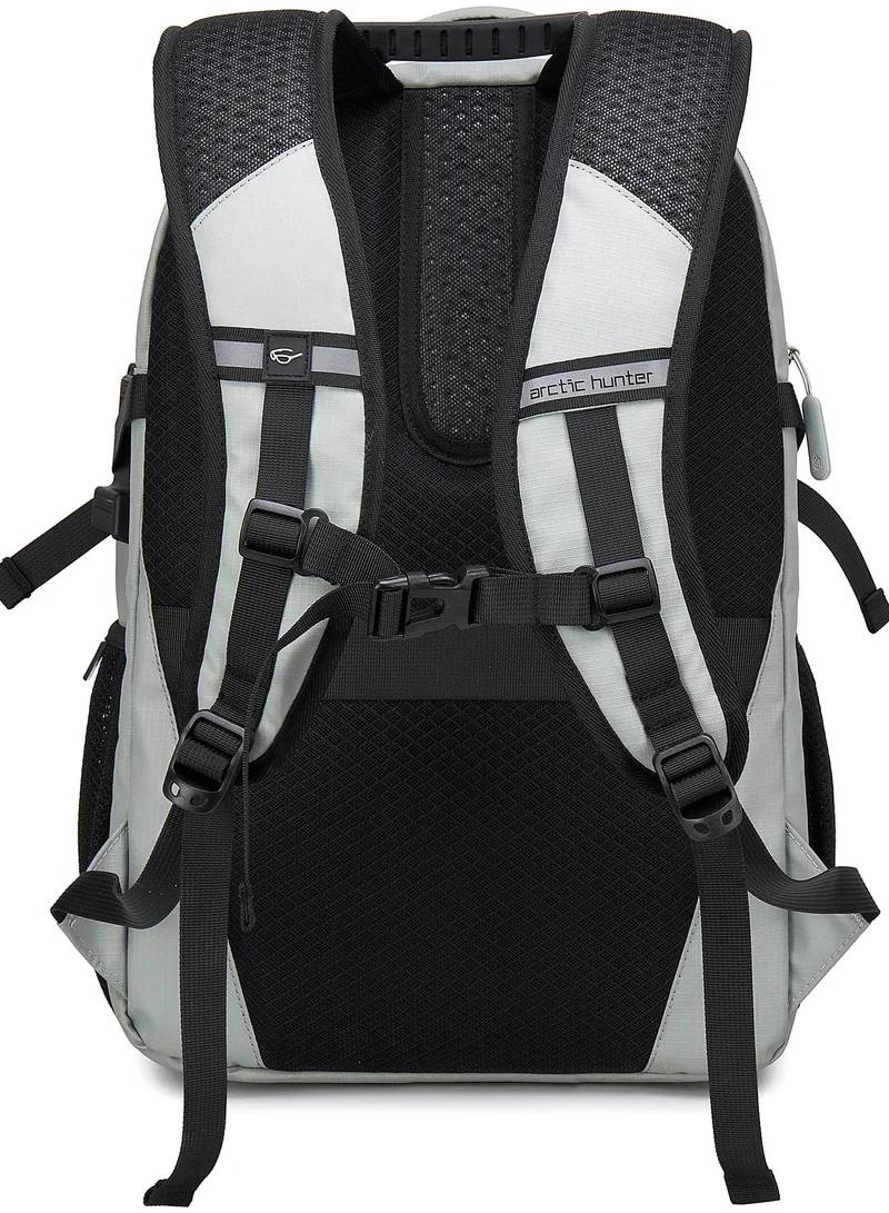 ARCTIC HUNTER  Backpack for Men 30L Office Travel Backpack Casual Laptop Bag with 15.6-inch Laptop Pocket Water-resistant Multi-pockets Large Capacity College Backpack with USB Port B00388 Grey  | Best Price UAE